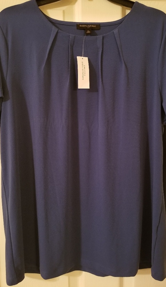 Banana Republic dress blouse size XL teal nwt - Picture 1 of 4